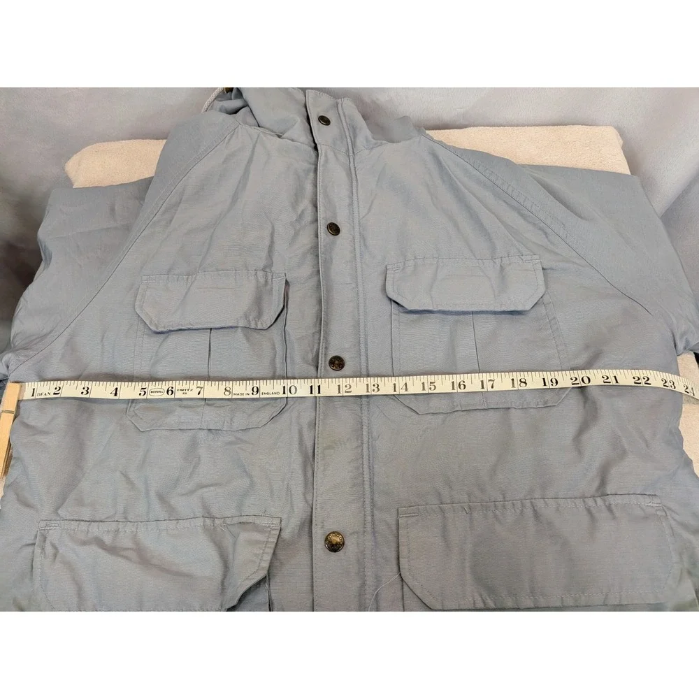Vintage Mountain Trails Parka Large Blue Gorpcore Wool Lined‎ Field Jacket 80s